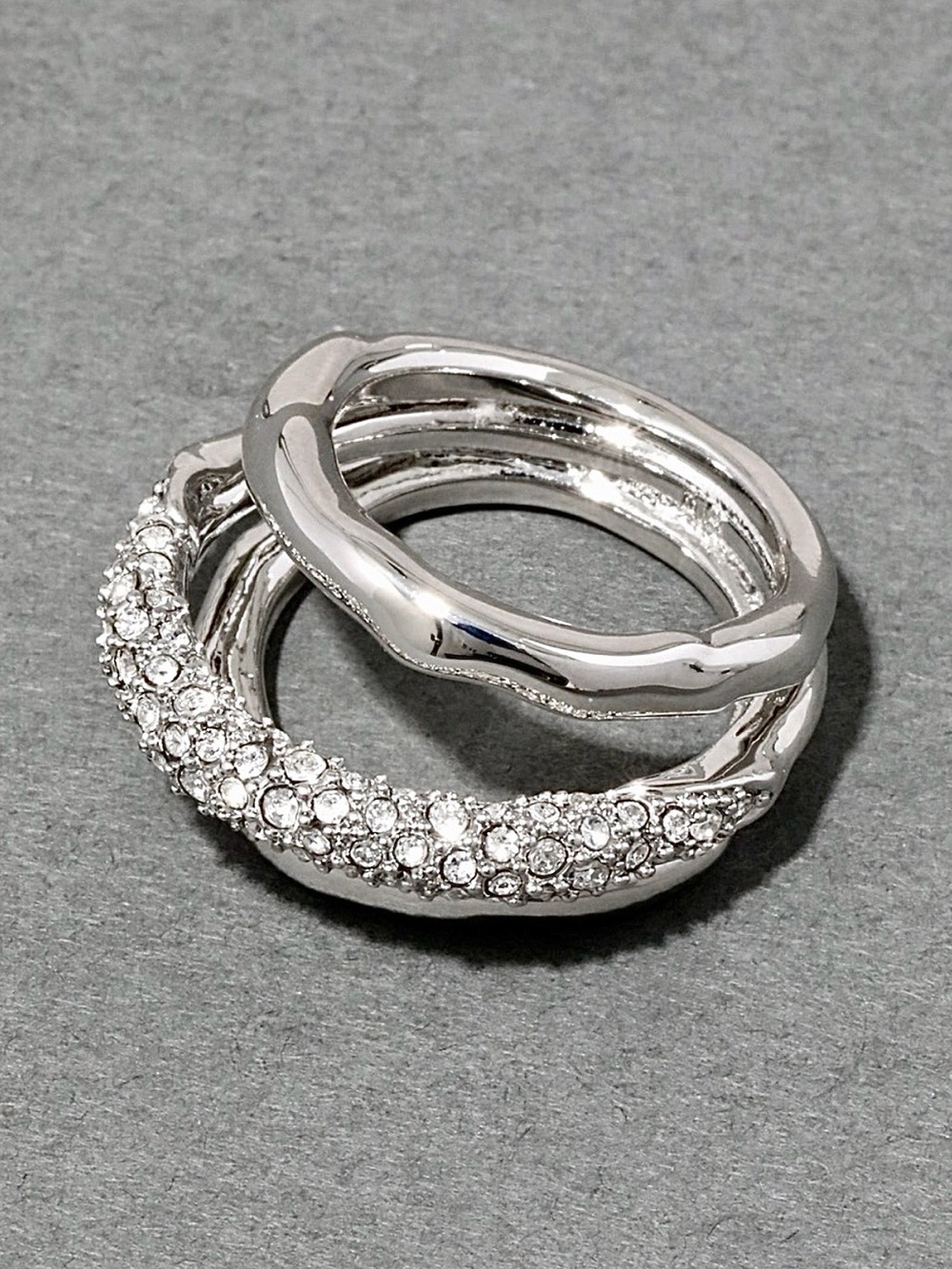 Alexis Bittar Silver Solanales Crystal Orbiting Ring